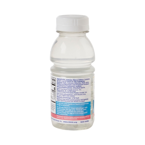 MON734893EA - Kent Precision Foods - Kent Precision Foods Thickened Water Thick-It Clear Advantage 8 oz. Bottle Unflavored Ready to Use Nectar Consistency, 1/EA
