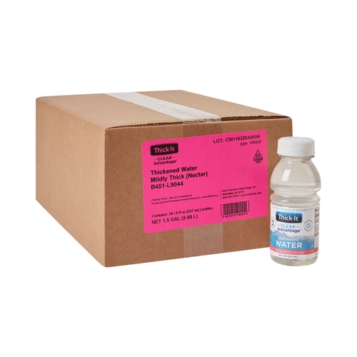MON734893EA - Kent Precision Foods - Kent Precision Foods Thickened Water Thick-It Clear Advantage 8 oz. Bottle Unflavored Ready to Use Nectar Consistency, 1/EA