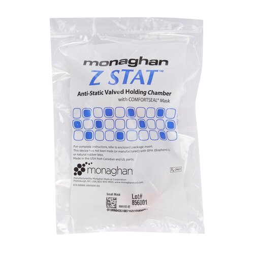 MON735163EA - Monaghan Medical - Monaghan Medical AEROCHAMBER PLUS&reg; Z STAT&reg; anti-static aVHC w/SM ComfortSeal&reg; Mask