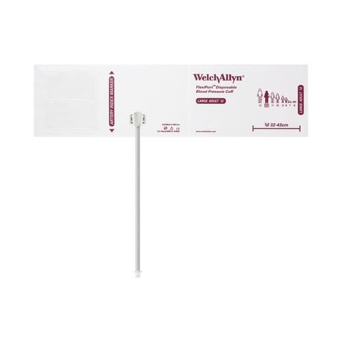 MON746567CS - Welch-Allyn - Welch-Allyn Blood Pressure Cuff Flexiport Large Adult No 12