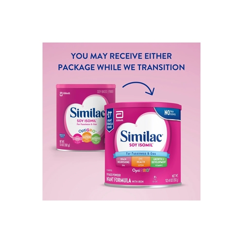 MON746697CS - Abbott Nutrition - Abbott Nutrition Similac&reg; Soy Isomil&reg; Infant Formula - 12.4 oz