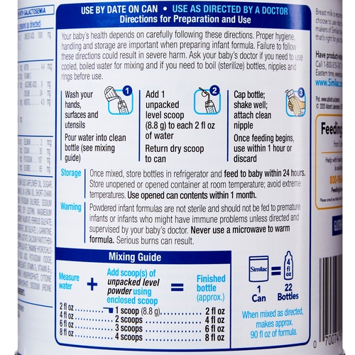 MON746700CS - Abbott Nutrition - Abbott Nutrition Similac&reg; Sensitive&trade; Infant Formula - 12.6 oz