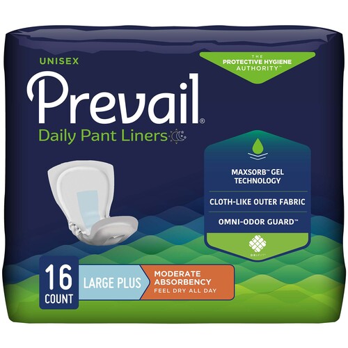 MON747198CS - First Quality - First Quality Prevail&reg; Incontinence Pant Liners - Large Plus, 96/CS