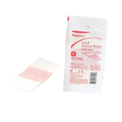 MON747204BX - Ferris Mfg - Ferris Mfg Adhesive Dressing PolyMem&reg; Cloth 2 L" X 4 W", 20EA/BX