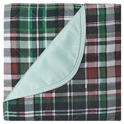 MON747329EA - Beck's Classic - Beck's Classic Underpad Plaidbex 30" x 36" Reusable Polyester / Rayon Heavy Absorbency