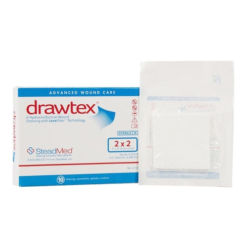 MON761644EA - Swiss-American Products - Swiss-American Products Non-Adherent Dressing Drawtex&reg; LevaFiber 2" X 2"