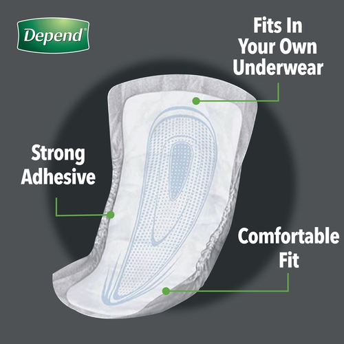MON764551CS - Kimberly Clark Professional - Kimberly Clark Professional Depend&reg; 5.5" x 12" Guards for Men, 104/CS
