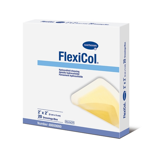 MON764768BX - Hartmann - Hydrocolloid Dressing FlexiCol&reg; 2" X 2", 20EA/BX