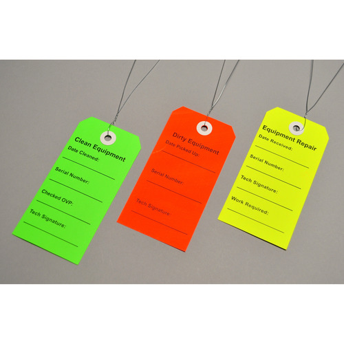 MON765013CS - Elkay Plastics - Equipment Tags 2-5/16 X 4-3/4 Inch Multi, 750EA/CS