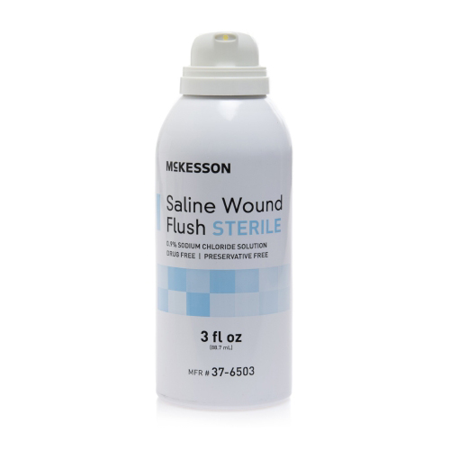 BettyMills Saline Wound Flush 3 oz. Spray Can Sterile, 1/ EA McKesson 376503 EA Betty Mills