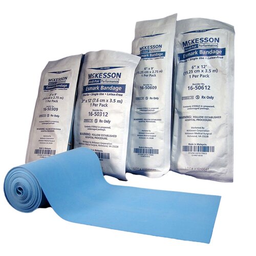 MON767072CS - McKesson - McKesson Esmark Compression Bandage Medi-Pak Performance Polyisoprene 4" x 3 Yard Sterile, 20 EA/CS
