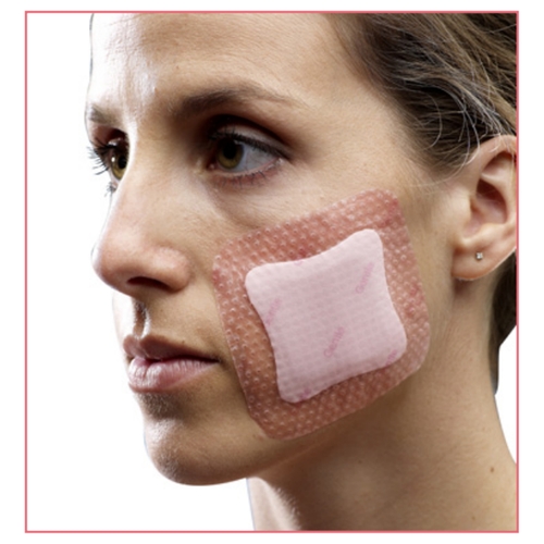 MON767992EA - Smith & Nephew - Smith & Nephew Foam Dressing Allevyn Gentle Border Lite 4" x 4" Square Adhesive Sterile