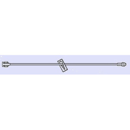 MON768772BX - All-Med - Extension Set 7" Tubing Without Port 0.20 mL Priming Volume DEHP-Free, Lipid Resistant, 50 EA/BX