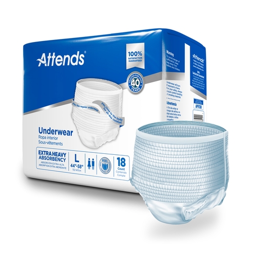 MON771657CS - Attends - Attends Care&reg; Moderate Absorbency Protective Underwear, Large, 72/CS