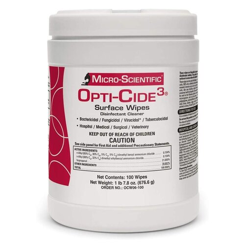 MON776909CS - McKesson - McKesson Wipe Disinf Opticide 100/CT 6Ct/CS, 600 EA/CS