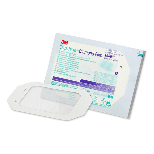 MON777412CS - 3M - Transparent Film Dressing 3M Tegaderm Rectangle 4 X 4-3/4 Inch Frame Style Delivery Without Label Sterile