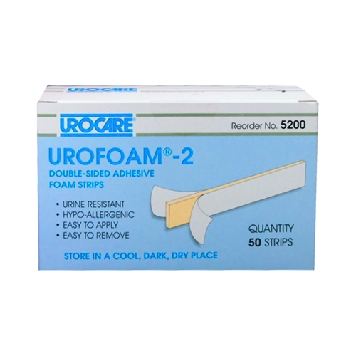 MON781380BX - Urocare Products - Catheter Strap Urofoam&reg; Double-Sided, Adhesive, Foam, 50 EA/BX