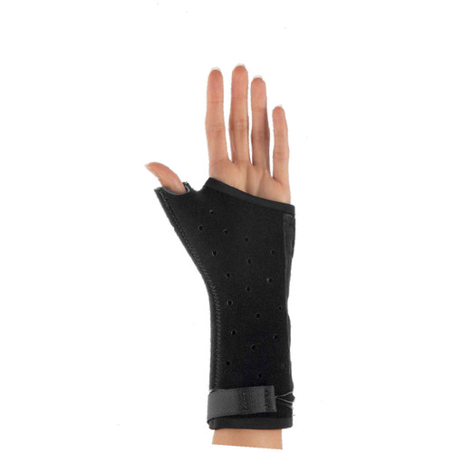 MON786127EA - DJO - Thumb Splint Exos&reg; X-Small Hook and Loop / Adjustable Cable Closure Right Hand Black, 1/EA