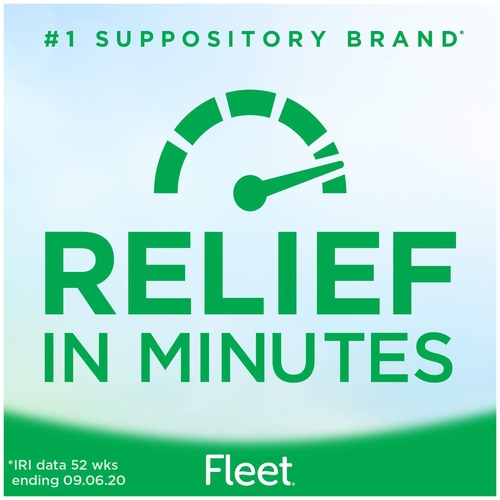 MON786875BX - C.B. Fleet - Laxative Fleet Suppository 7.5 mL 5.4 Gram Strength Glycerin, 4 EA/BX