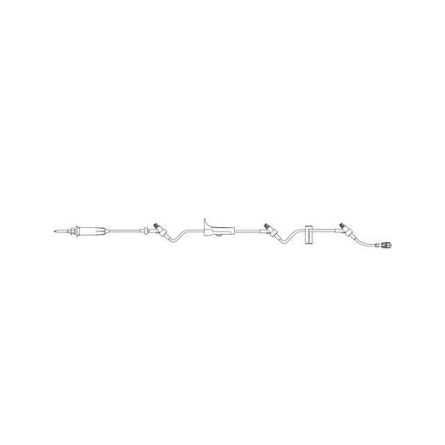 MON795984CS - B. Braun - Primary IV Administration Set Caresite&reg; Gravity 3 Ports 15 Drops / mL Drip Rate Without Filter 112 Inch Tubing Solution