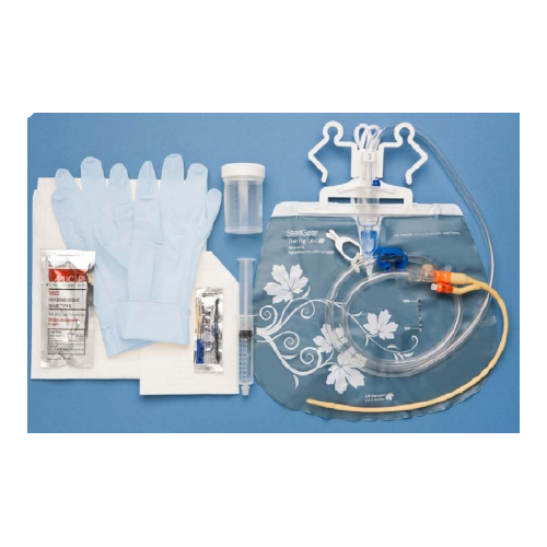 BettyMills Indwelling Catheter Tray Fig Leaf Closed System / Foley 16