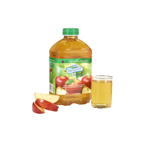 MON797169CS - Hormel Health Labs - Hormel Health Labs Thick & Easy&reg; Clear Thickened Beverage, Apple Juice, 46 oz., Ready to Use, Nectar, 6 EA/CS