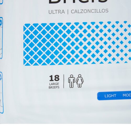 MON800831CS - McKesson - McKesson Ultra Heavy Absorbency Briefs, Large, 72/CS