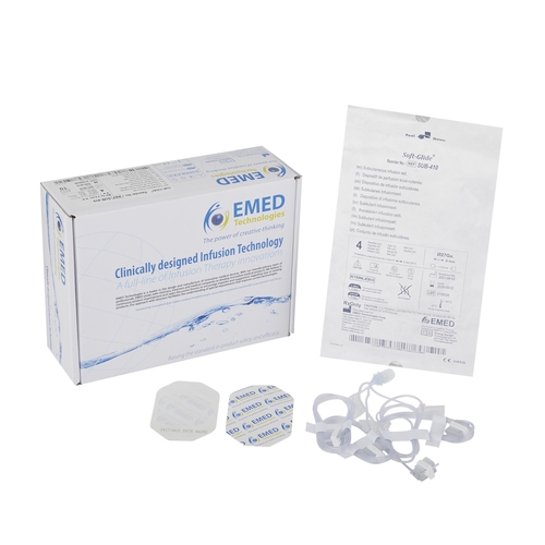 MON802887BX - EMED Technologies - Subcutaneous Infusion Set Sub-Q 27 Gauge 9 mm 36" Tubing Without Port, 10/BX