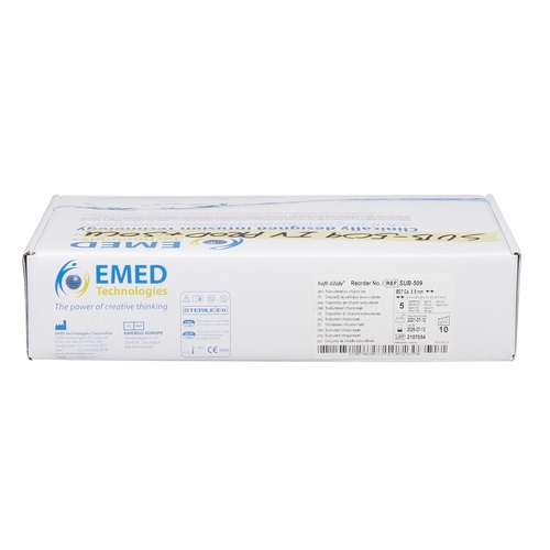 MON802893BX - EMED Technologies - Subcutaneous Infusion Set Sub-Q 27 Gauge 9 mm 36" Tubing Without Port, 10 EA/BX