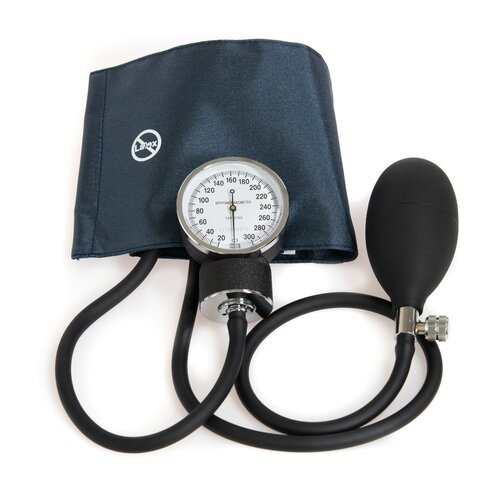 MON803196CS - McKesson - McKesson Aneroid Sphygmomanometer with Cuff 2-Tube Pocket Size Hand Held Small Adult / Child Small Cuff, 20 EA/CS