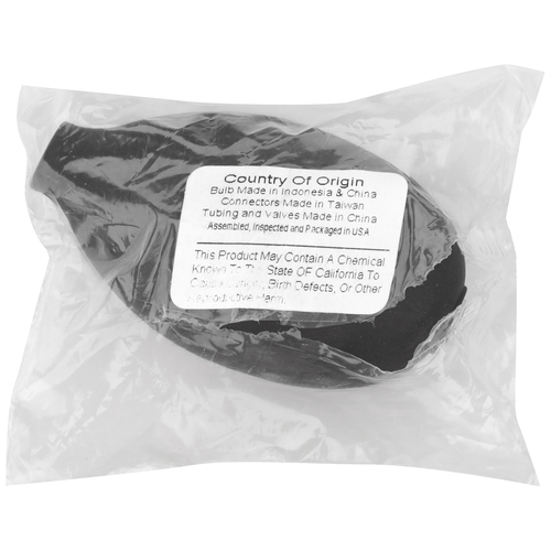 MON803212BX - McKesson - McKesson Blood Pressure Unit Inflation Bulb Standard Black Bulb Most Aneroid Sphygmomanometers, 1 BX