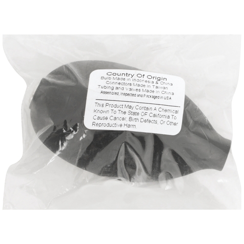 MON803212BX - McKesson - McKesson Blood Pressure Unit Inflation Bulb Standard Black Bulb Most Aneroid Sphygmomanometers, 1 BX
