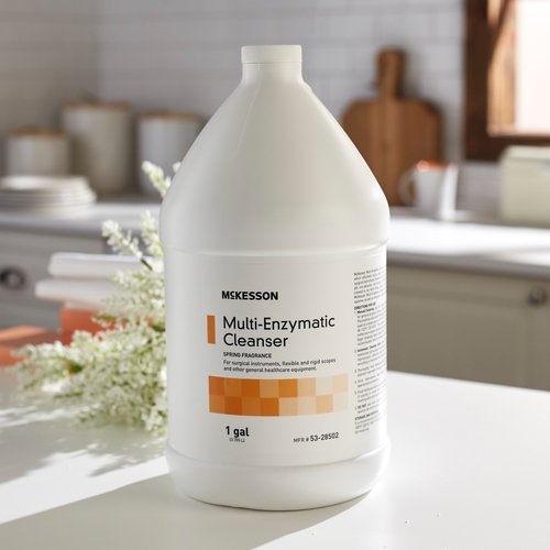 MON803319CS - McKesson - McKesson Multi-Enzymatic Instrument Cleanser Liquid 1 Gallon, 4 EA/CS