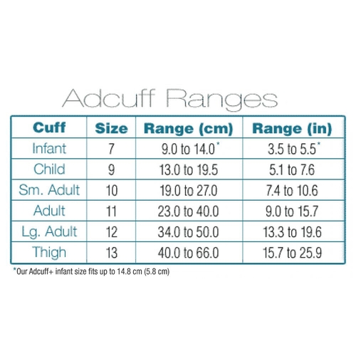 MON806585EA - ADC - Adcuff Reusable Blood Pressure Cuff, 13-19.5cm, Arm, Nylon Cuff, Child Size