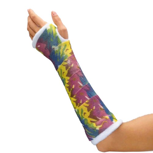 MON806587BX - BSN Medical - BSN Medical Cast Tape Delta-Cast Prints 2 Inch X 12 Foot Polyester Pastel Print