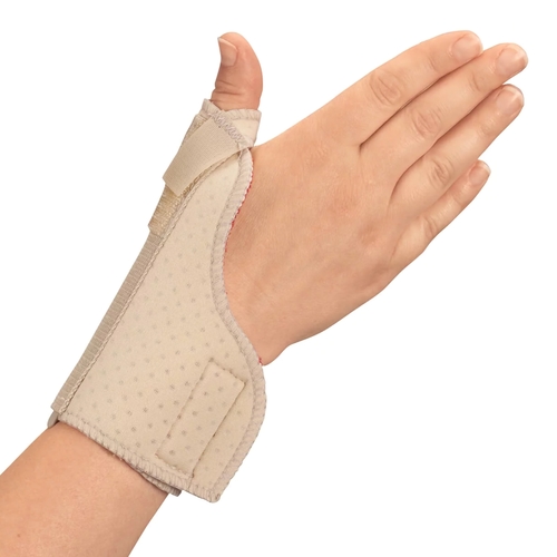 MON807326EA - Scott Specialties - Thumb Splint Small / Medium Left Hand Beige, 1/EA