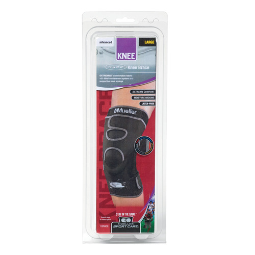 MON807597EA - Mueller Sports - Knee Brace Hg80 Large Pull-On / Hook and Loop Strap 16 to 18 Inch Knee Circumference Left or Right Knee, 1/EA