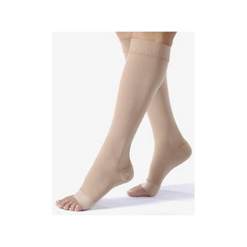 MON807892PR - BSN Medical - BSN Medical Compression Stocking JOBST Relief Knee High Large Beige Open Toe