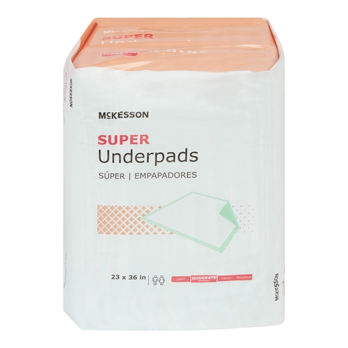 MON807974CS - McKesson - Regular Moderate Absorbency Underpads, 23" x 36", 120/CS