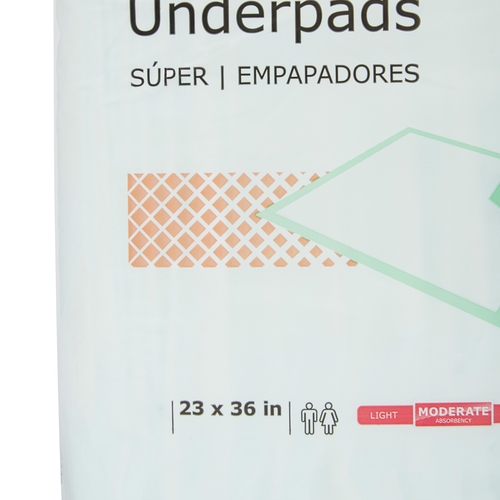 MON807974CS - McKesson - Regular Moderate Absorbency Underpads, 23" x 36", 120/CS