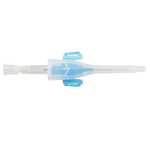 MON808005EA - B. Braun - Closed IV Catheter Introcan Safety 3 22 Gauge 1 Inch Sliding Safety Needle