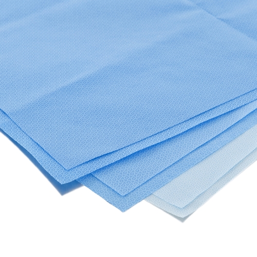 MON810215CS - Halyard - Halyard Kimtech Kimguard Sterilization Wrap Light Blue 12 X 12 Inch Single Layer SMS Polypropylene Steam / EO Gas, 2/CS