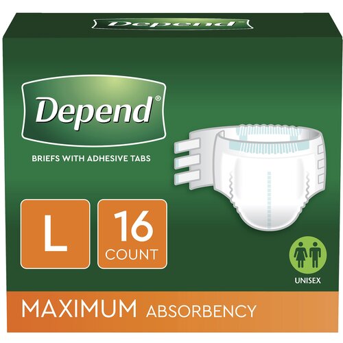 Depend® Protection with Tabs Briefs - Kimberly Clark Professional