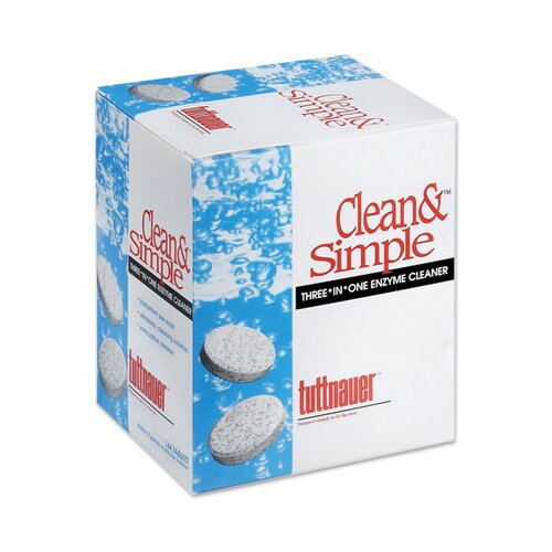 MON812998BX - Tuttnauer USA - Tuttnauer USA Ultrasonic / Enzymatic Solution Clean & Simple Tablet, 144/BX