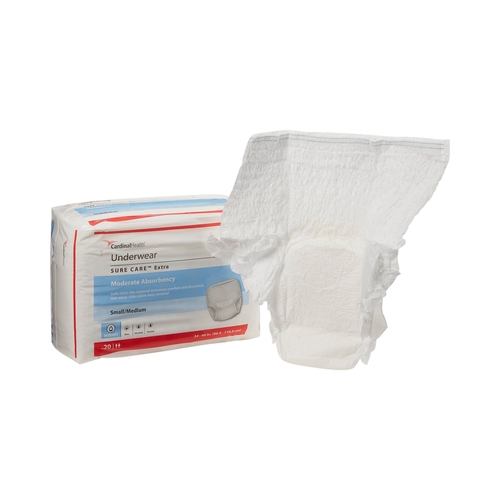 MON814878CS - Cardinal Health - Cardinal Health Simplicity&trade; Extra Protective Underwear - Unisex, Medium
