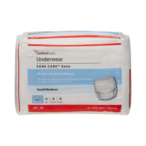 MON814879CS - Cardinal Health - Cardinal Health Simplicity&trade; Extra Protective Underwear - Medium