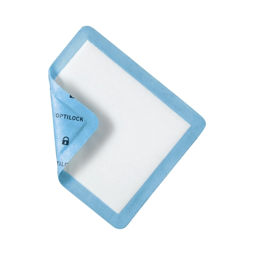 MON816151CS - Medline - Super Absorbent Dressing OptiLock Polymer 5 x 5-1/2&quot; Sterile, 100 EA/CS