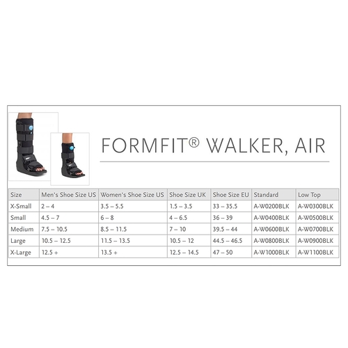 MON816764EA - Ossur - Walker Boot Equalizer Air Walker&reg; X-Large Hook and Loop Closure Female Size 13.5 + / Male Size 12.5 + Left or Right Foot