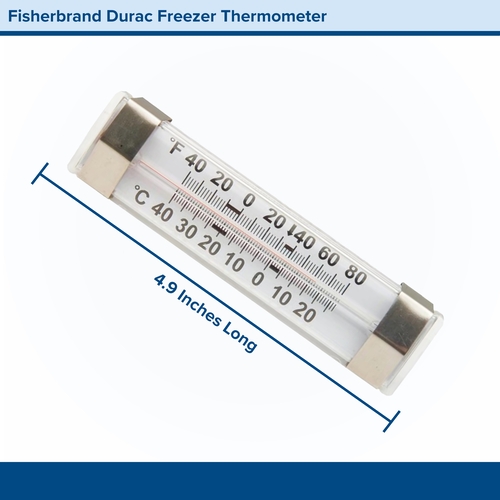 MON822793EA - PANTek Technologies - Refrigerator / Freezer Thermometer Fisherbrand&trade; Durac&reg; Fahrenheit / Celsius -40&deg; to +80&deg;F (-40&deg; to +25&deg;C) Without External Probe Wall Mount Does Not Require Power, 1/EA