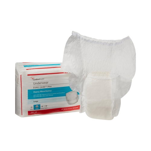 Sure Care™ Plus Protective Underwear - Large - Cardinal Health 1615R BG -  Betty Mills